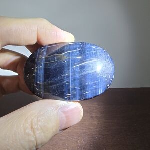 Blue Tigers Eye Crystal Palmstone